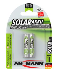 Solar NiMH Rechargeable battery AAA / HR03 550 mAh maxE 2 pcs.