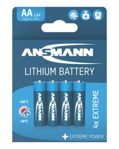 Lithium Battery AA / FR6 4 pcs. blister packaging