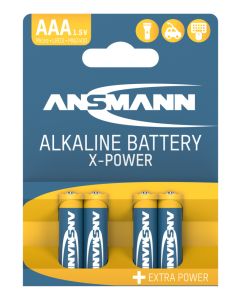 X-Power Alkaline Battery AAA / LR03 4 pcs. paper blister