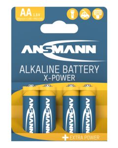 X-Power Alkaline Battery AA / LR6 4 pcs. paper blister