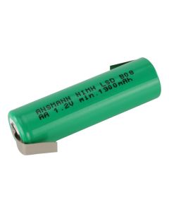 NiMH Rechargeable battery  / type 2100 (min. 1900 mAh) maxE with solder tail