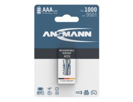  NiMH Rechargeable battery AAA / HR03 type 1000 (min. 950 mAh) 2 pcs. blister packaging